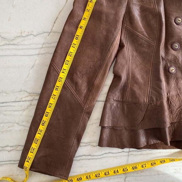 People Like Frank Leather Jacket Sz M - Picture 10 of 10